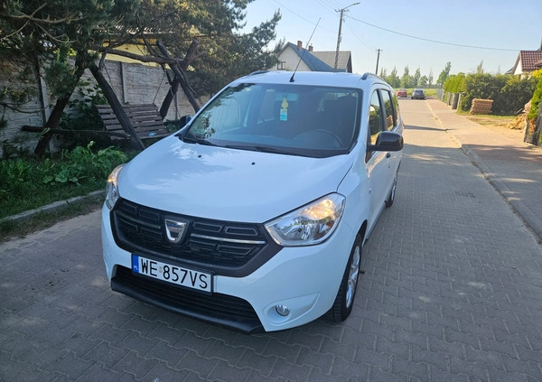 Dacia Lodgy cena 43500 przebieg: 115416, rok produkcji 2018 z Lesko małe 301